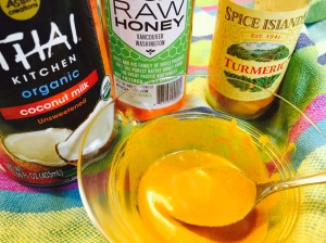 Turmeric, Raw Honey, Coconut Milk Mask